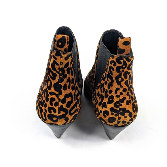 DIANE VON FURSTENBURG - Nadie Ankle Boot Leopard Size 10 - Picture 4 of 11